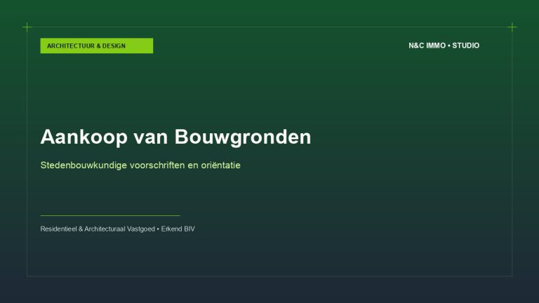 De aankoop van bouwgrond: stedenbouwkundige voorschriften en oriëntatie ontleed