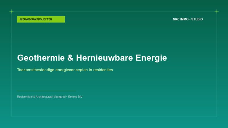 Duurzame energieconcepten: geothermie en zonnepanelen in hedendaagse nieuwbouw