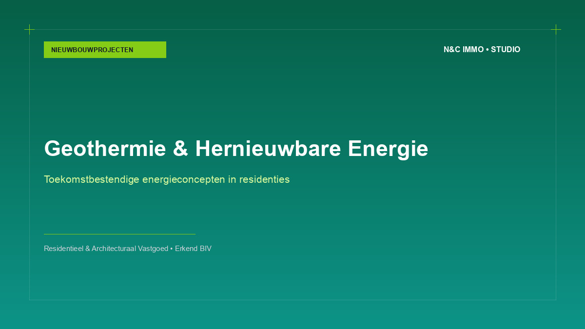 Duurzame energieconcepten: geothermie en zonnepanelen in hedendaagse nieuwbouw