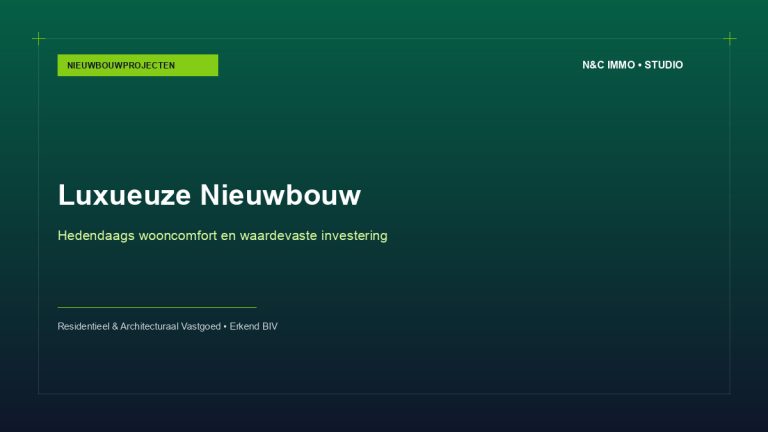 Investeren in luxueuze nieuwbouwappartementen: rendement, comfort en meerwaarde