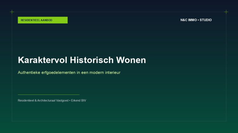 Karaktervol wonen in historische steden: authenticiteit ontmoet modern design