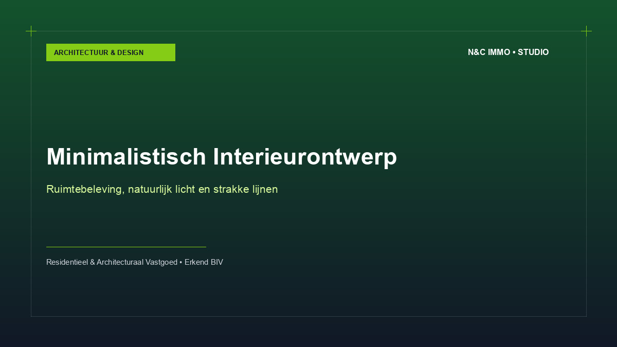 Minimalistisch interieurontwerp en lichtinval in eigentijdse woningen