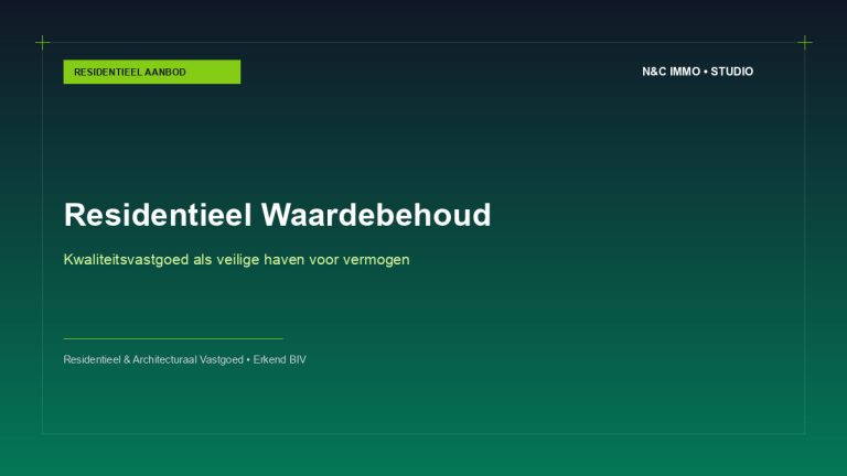 Residentieel vastgoed als waardebehoud in onzekere economische tijden