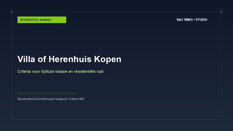 Villa of herenhuis kopen in Vlaanderen: criteria voor tijdloze klasse en privacy